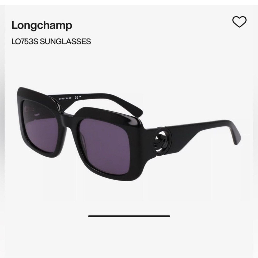 Longchamp Black Sunglasses 51-20-140 NEW